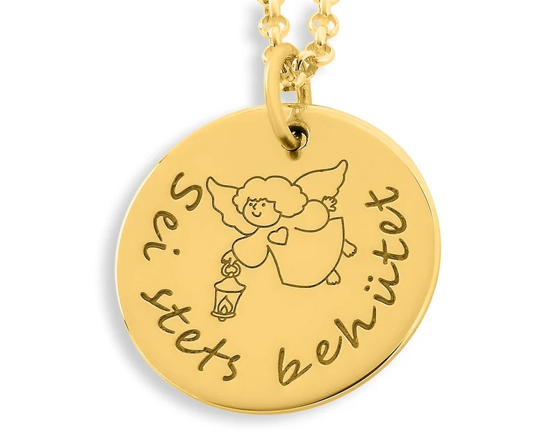 TAUFKETTE VERGOLDET, KETTE MIT GRAVUR, KETTE FÜR KINDER
