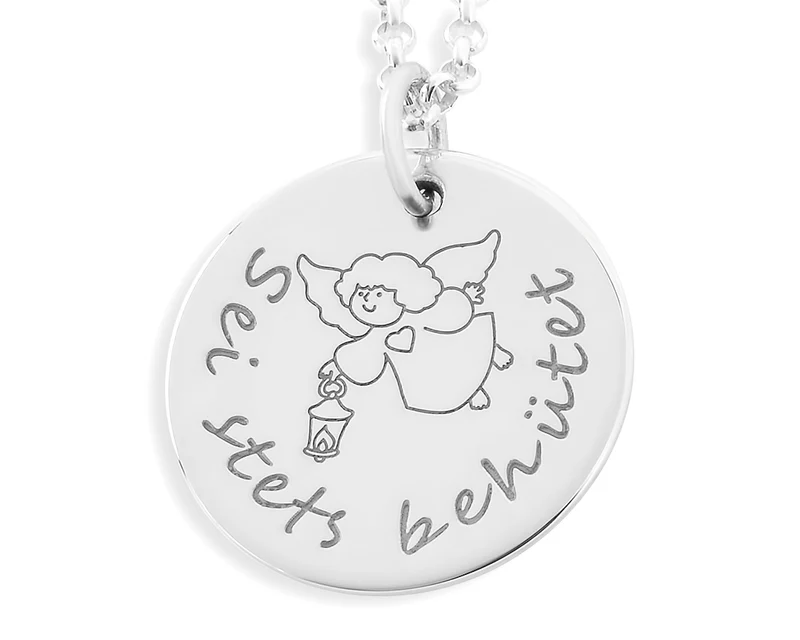 KETTE SILBER MIT GRAVUR, TAUFSCHMUCK, GESCHENK ZUR GEBURT
