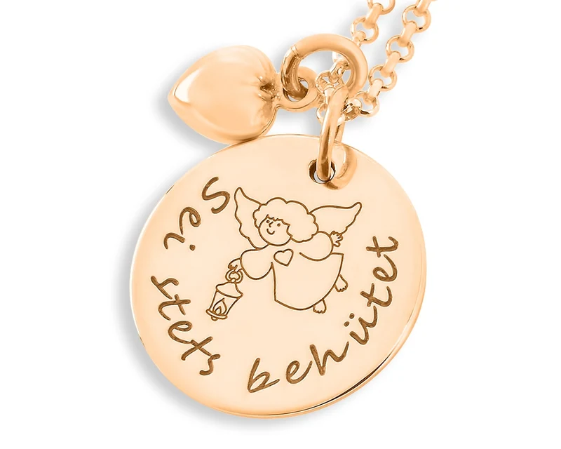 NAMENSKETTE, ROSÉ GOLD, TAUFKETTE, KINDERKETTE MIT GRAVUR