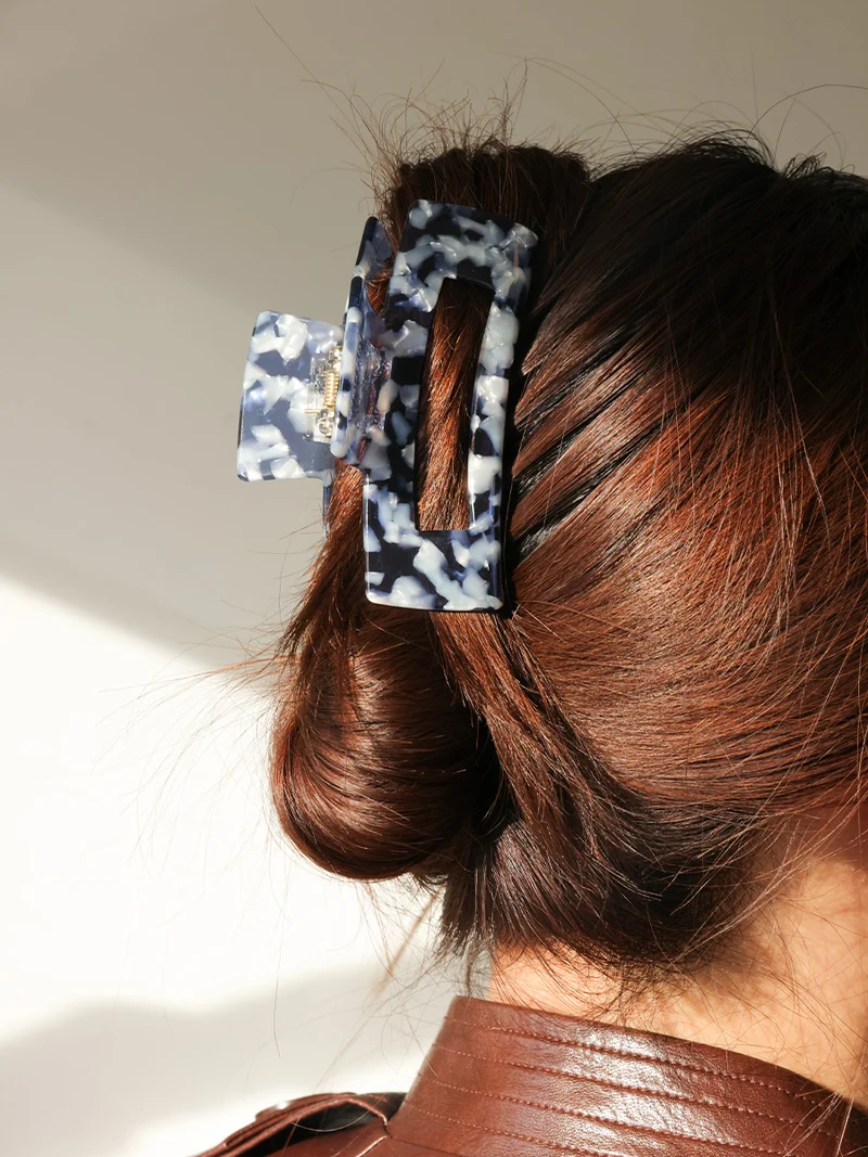 Modern Style Haarklammer Navy Blue