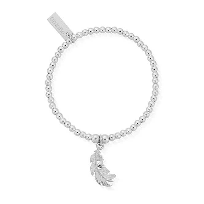 Children's Cute Charm Heart in Feather Bracelet