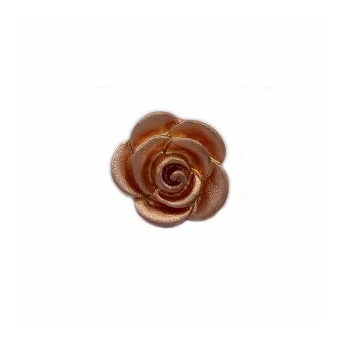 Grace Silver Rose Bloom Pendant Necklace with Rose Gold