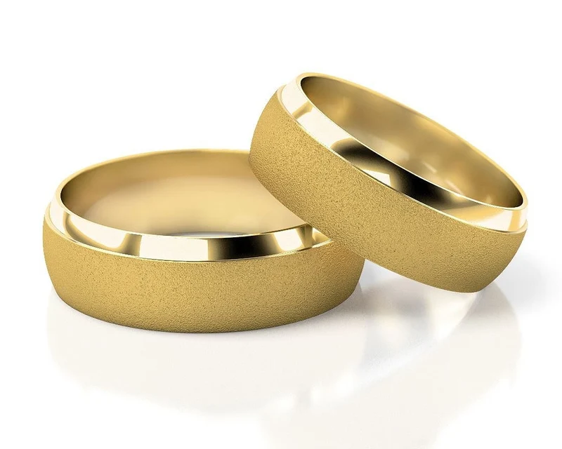 333er GELBGOLD TRAURINGE, EHERINGE SCHLICHT UND MATT, RINGE ONLINE