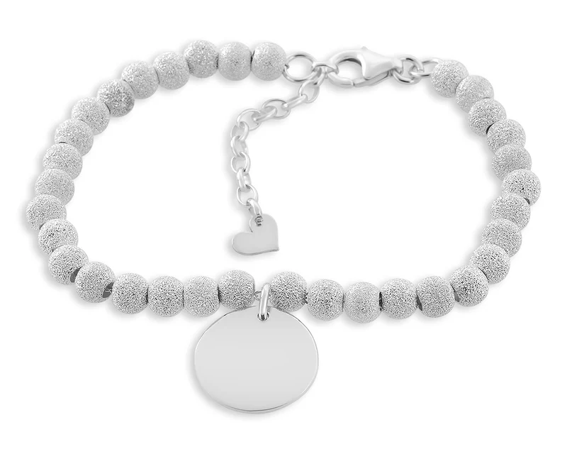 KUGELARMBAND, GRAVUR, SILBERARMBAND, HERZ