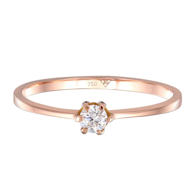 Solitär-Ring | Diamant ( Weiß, 0,11 ct )
