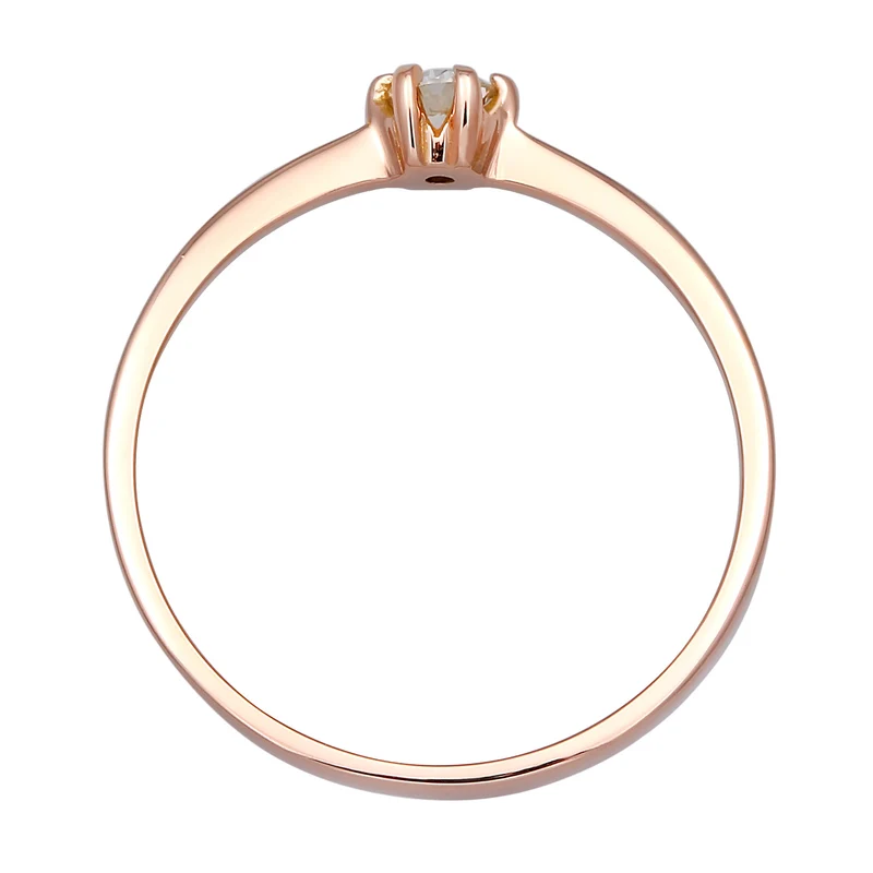 Solitär-Ring | Diamant ( Weiß, 0,11 ct )