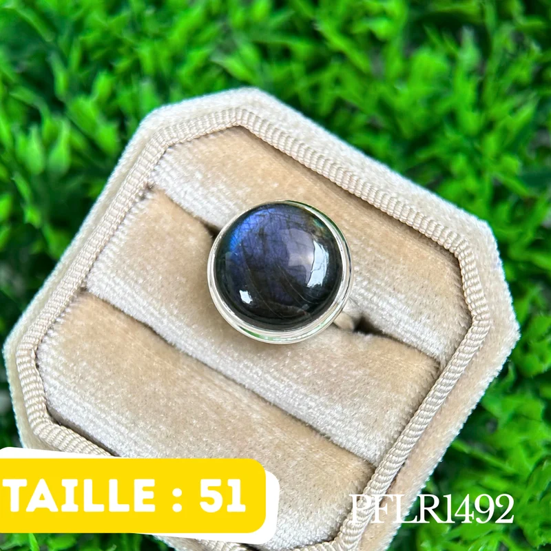 Lila Feuer Labradorit Ring #PFLR1492
