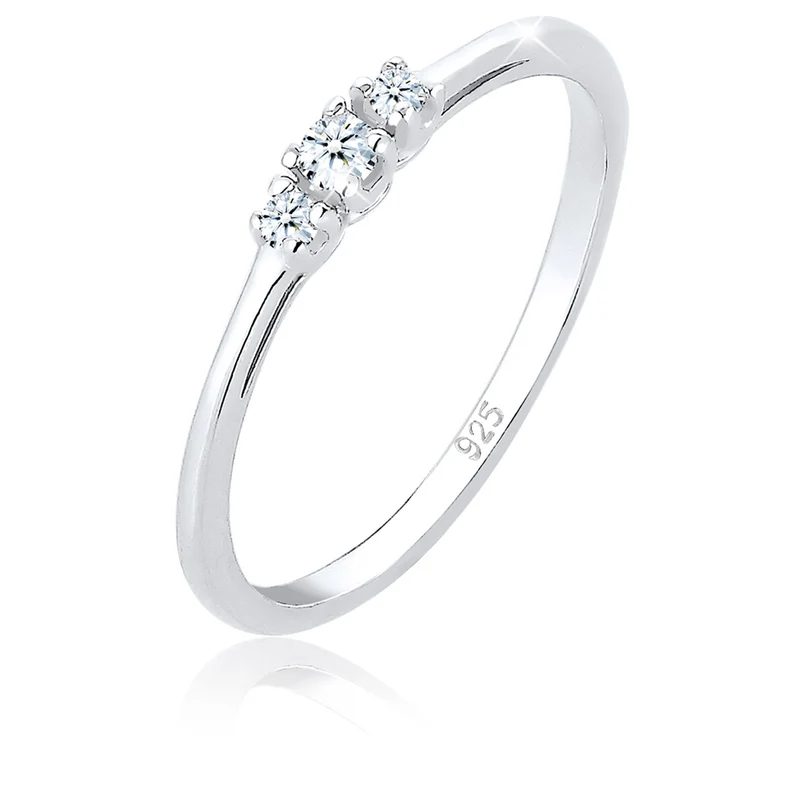 Verlobungsring | Diamant ( Weiß, 0,06 ct )