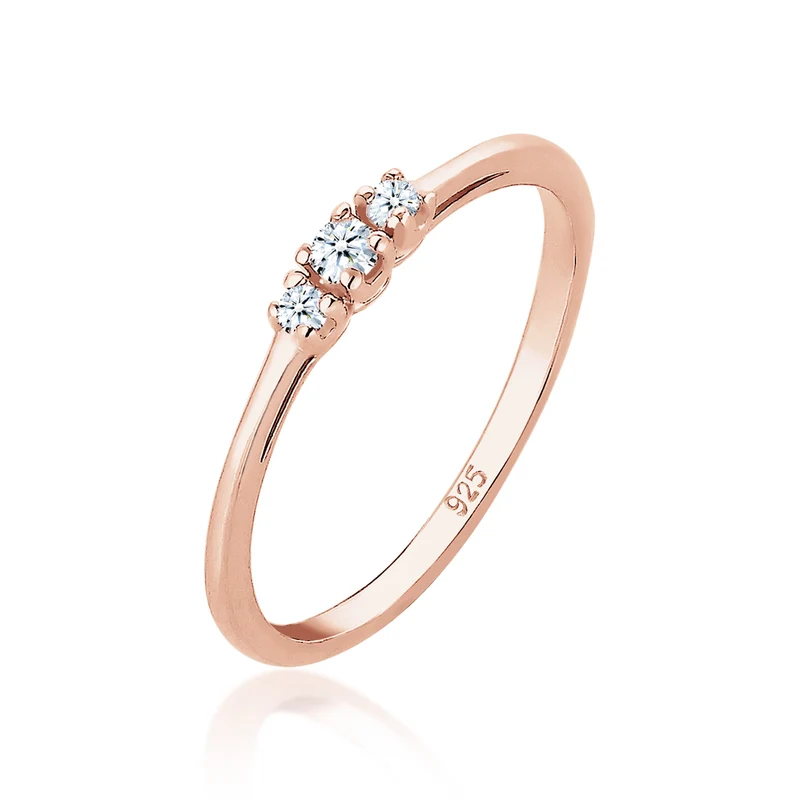Verlobungsring | Diamant ( Weiß, 0,06 ct )