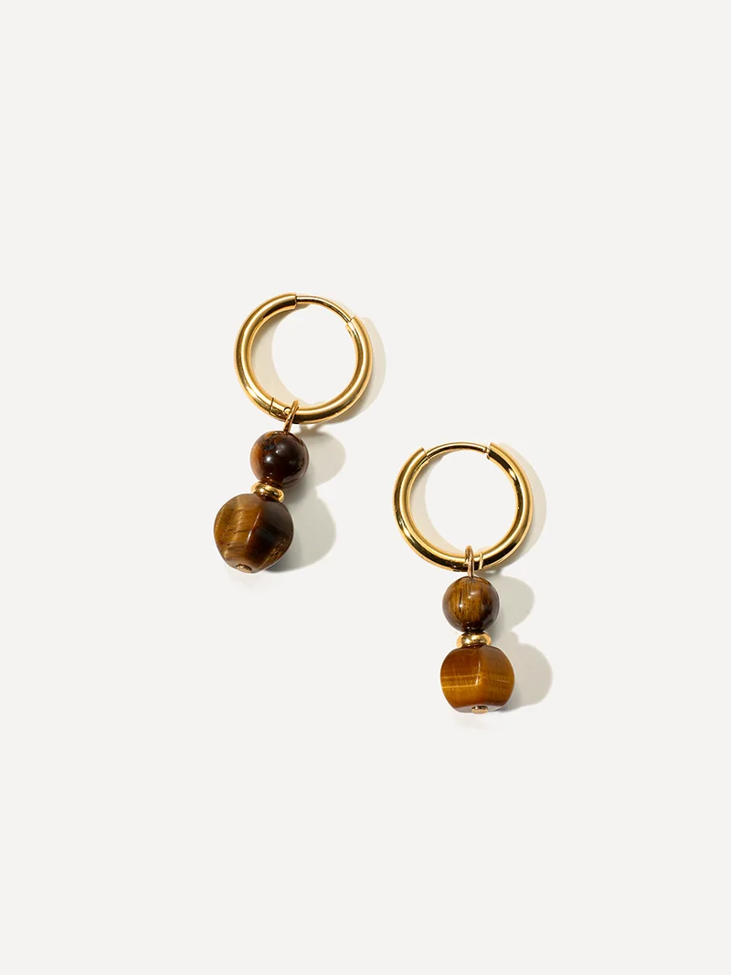 Tiger's Eye Ohrringe