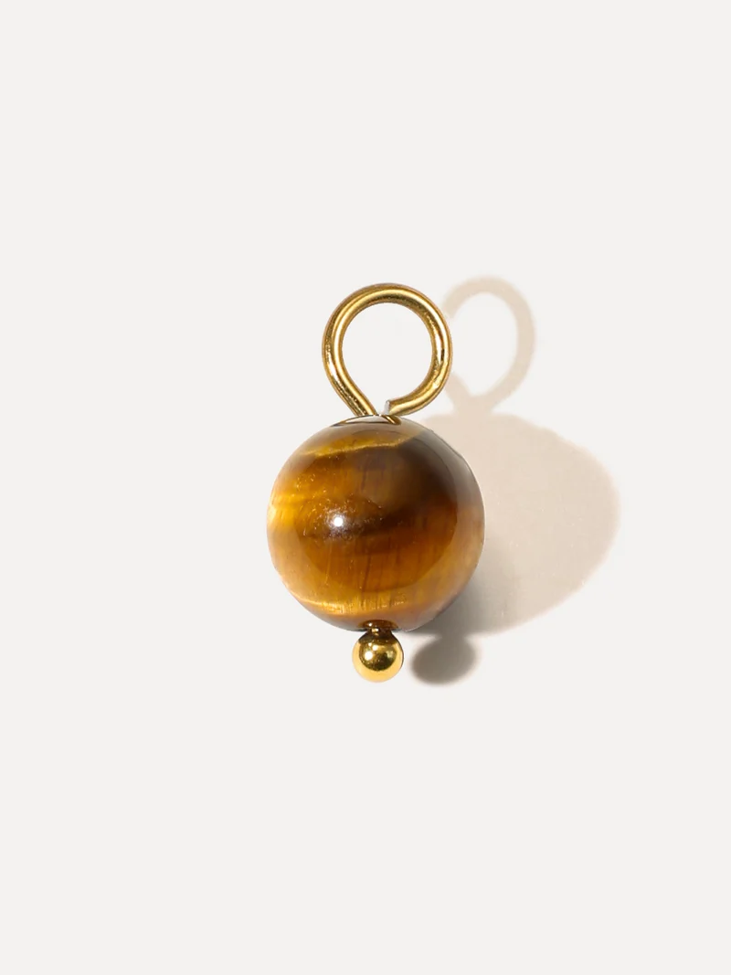 8,4mm Earth Tone Ohrring-Charm