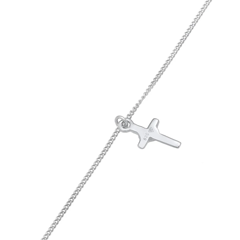 Choker Kreuz | Mit Kristallen von Swarovski® (Weiß)