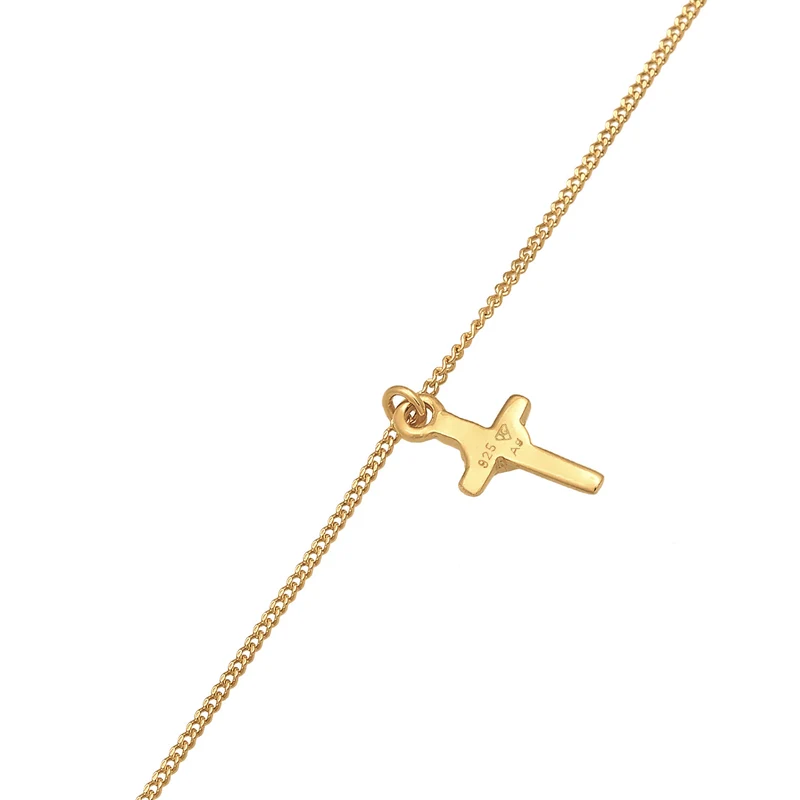 Choker Kreuz | Mit Kristallen von Swarovski® (Weiß)