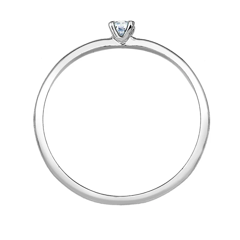 Solitär-Ring | Diamant ( Weiß, 0,06 ct )