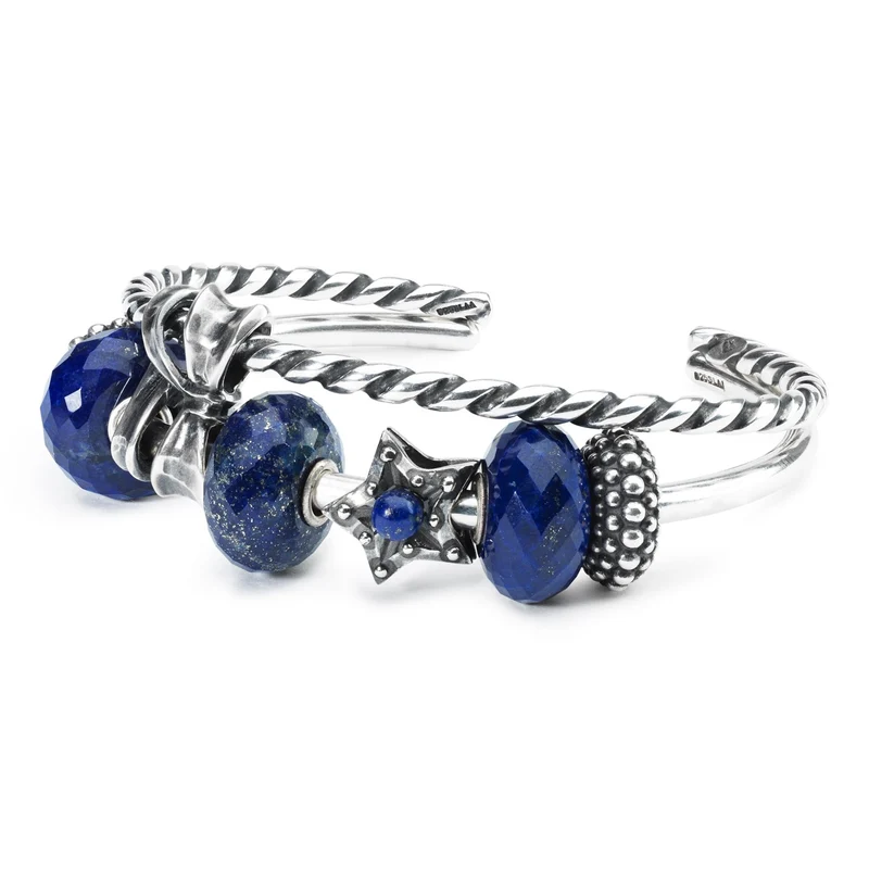 Gedrehte Armspange, silber