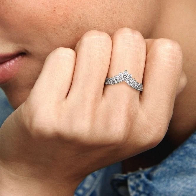 Princess Wishbone Ring, Size 58