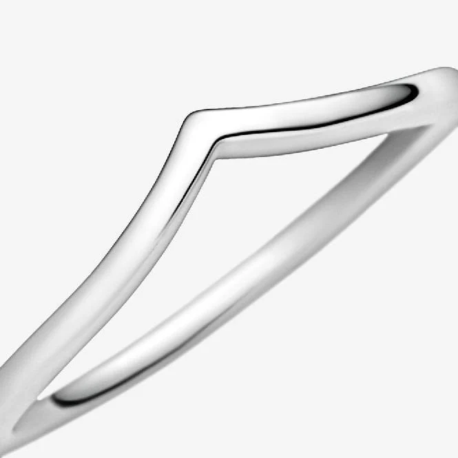 Polished Wishbone Ring, Size 56