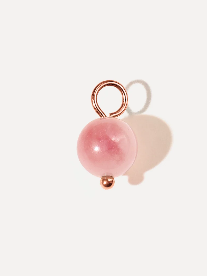 8,4mm Strawberry Pink Ohrring-Charm