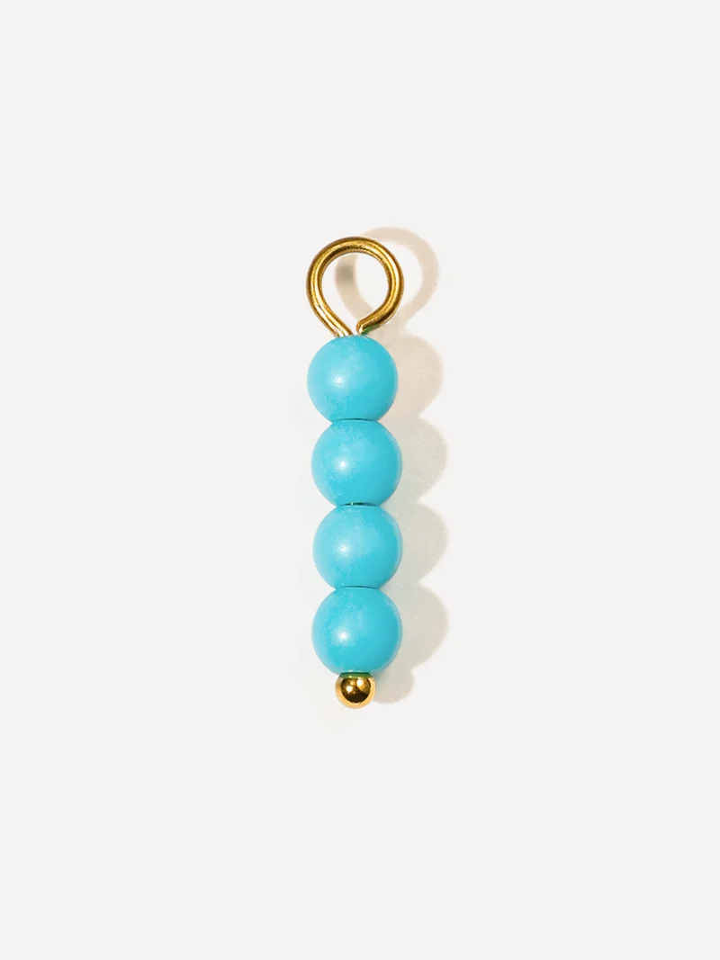 15,3x4,3mm Azure Cascade Ohrring-Charm