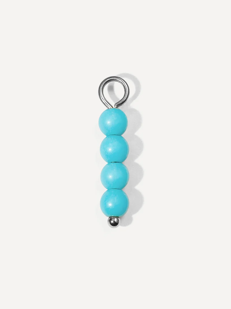 15,3x4,3mm Azure Cascade Ohrring-Charm