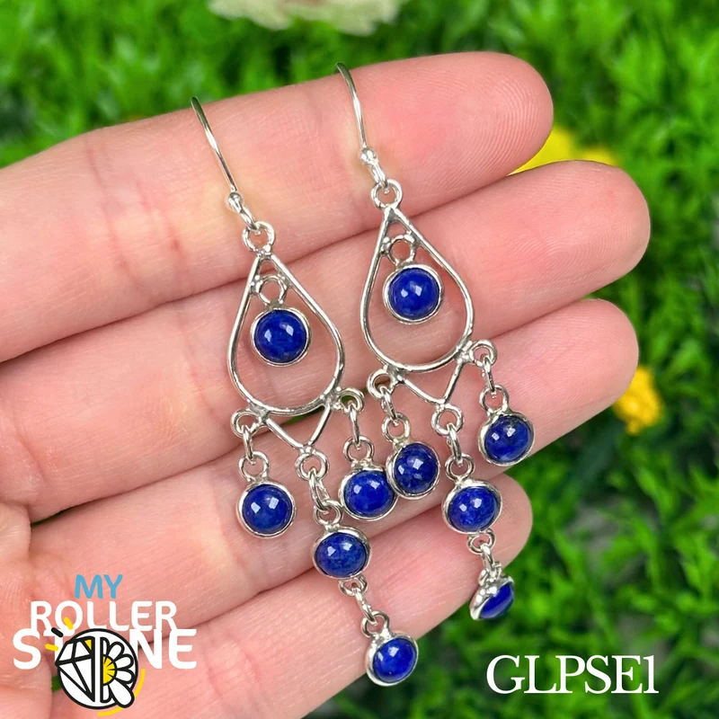 Lapislazuli-Ohrringe #GLPSE1