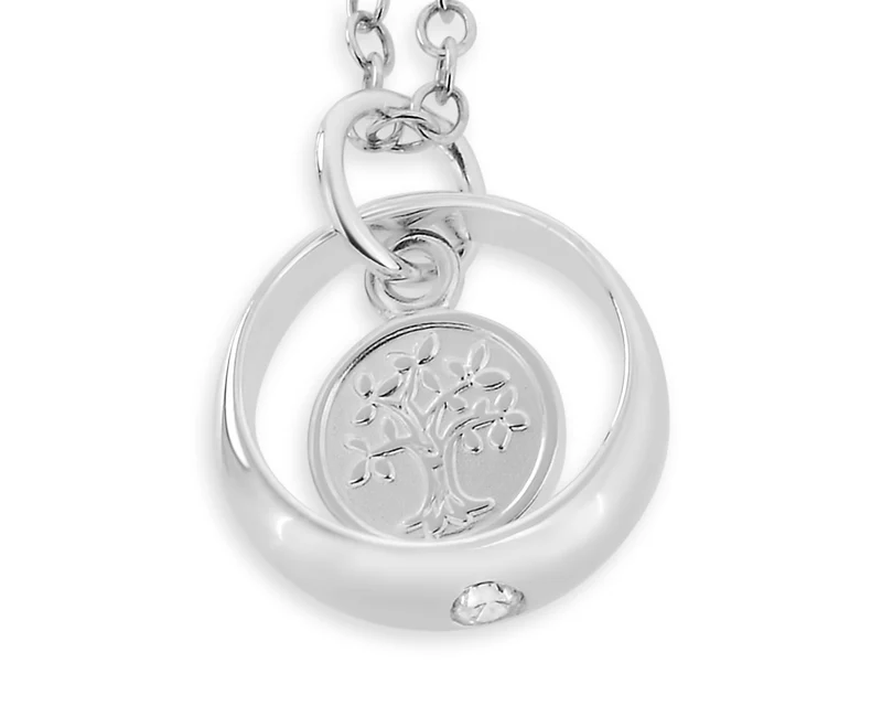 TAUFKETTE MIT TAUFRING, ANHÄNGER, SILBERSCHMUCK, LEBENSBAUM, TAUFGESCHENK