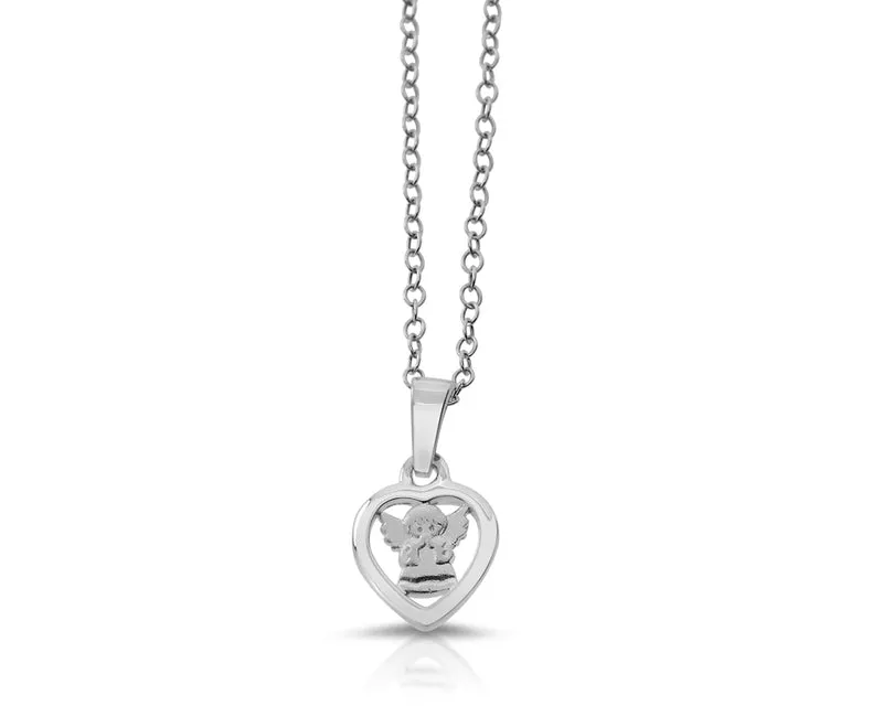 SCHUTZENGEL KINDERKETTE SILBERSCHMUCK ENGEL TAUFGESCHENK ENGELSCHMUCK RELIGIÖS