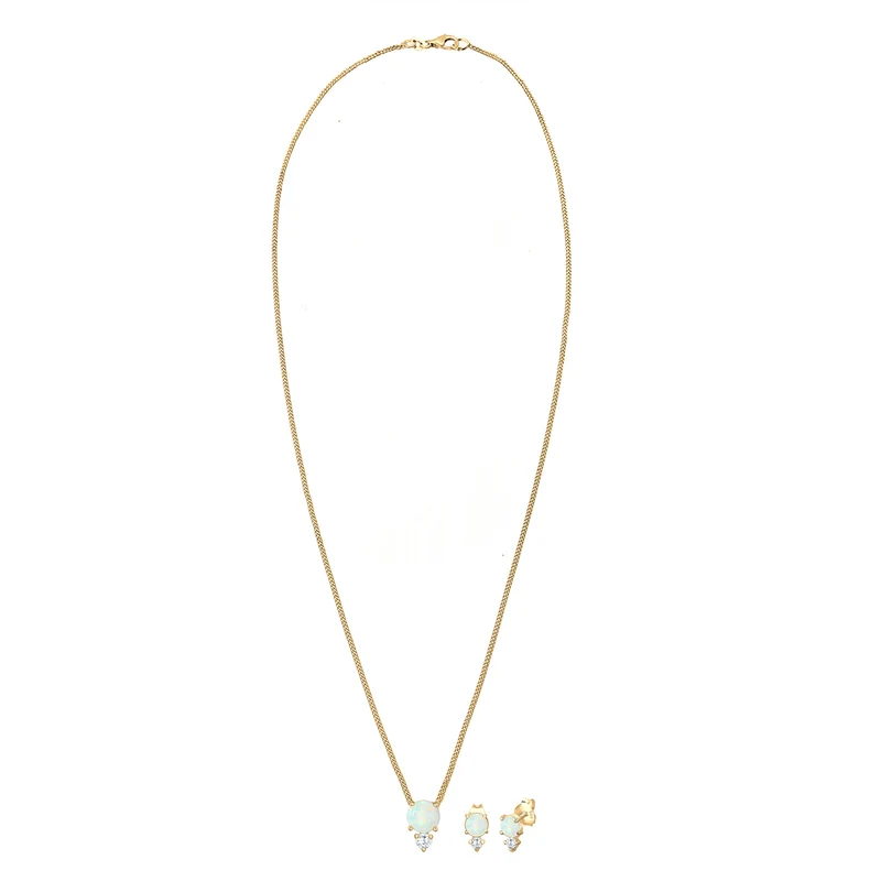 Schmuckset | Opal ( Weiß )