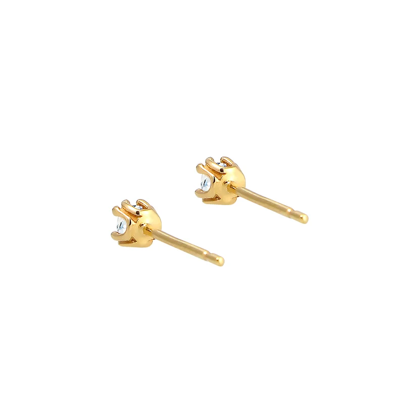 Solitär-Ohrring | Diamant ( Weiß, 0,06 ct )