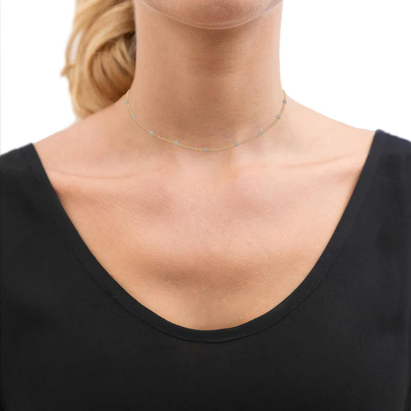 Choker | Labradorit (Grau)
