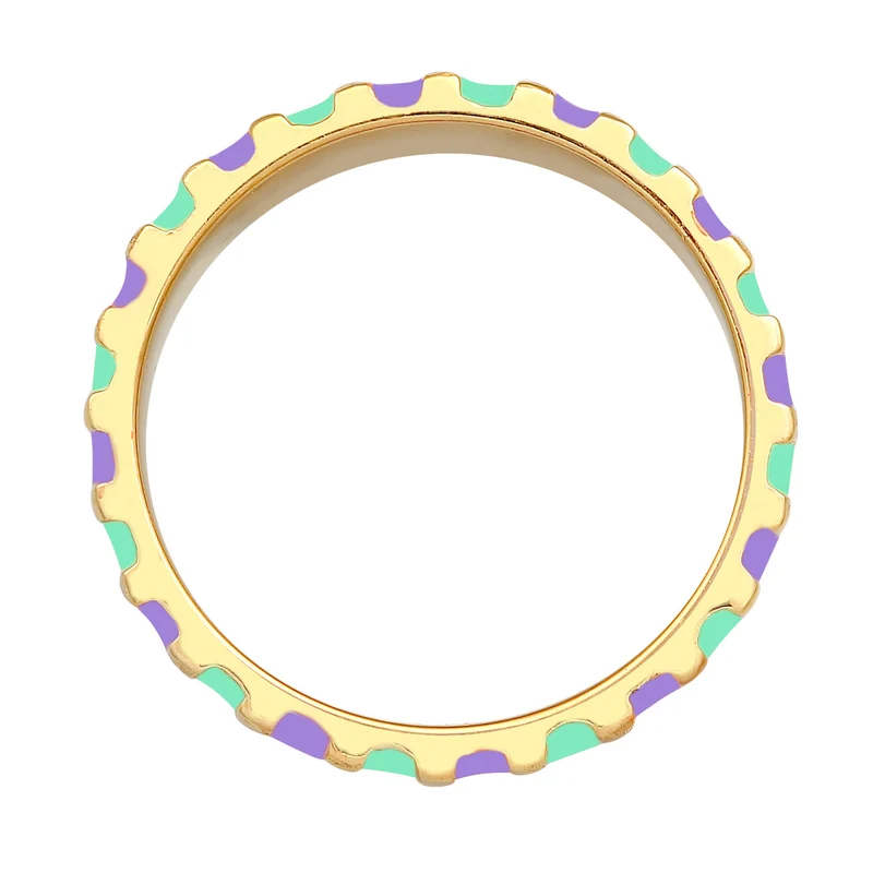 Bandring Rillen | Emaille (Orange)