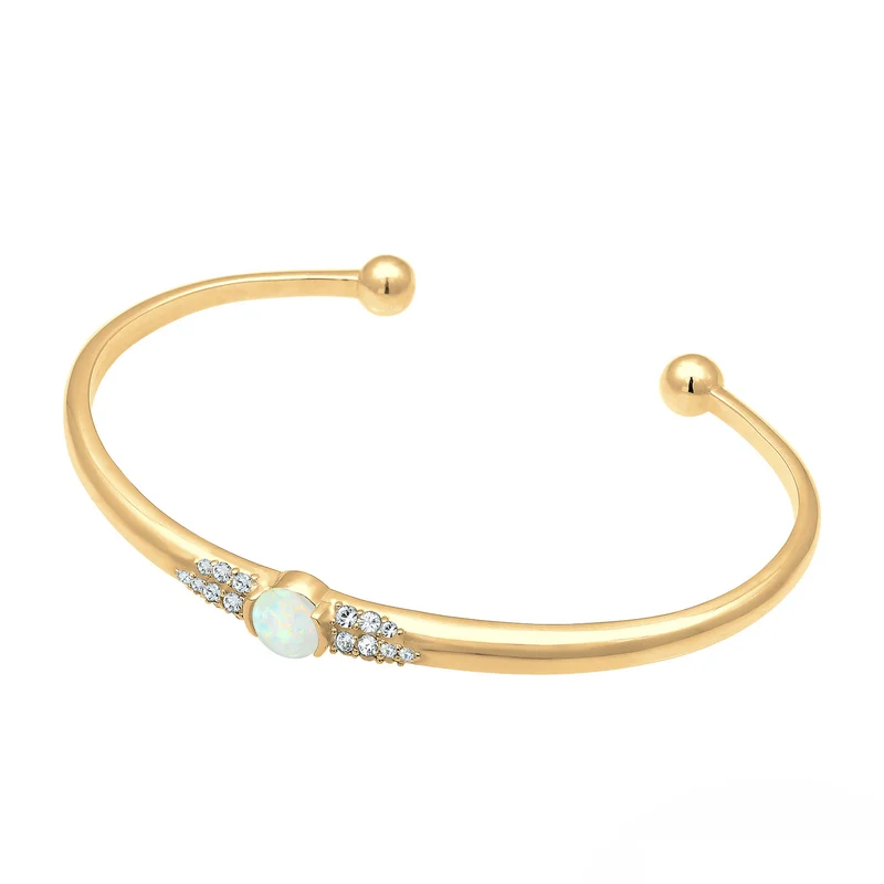 Armreif | Opal (Weiß)