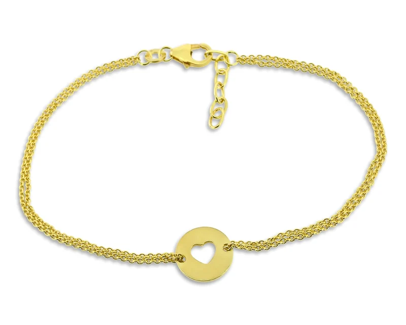 ARMBAND, DAMENSCHMUCK, HERZARMBAND 333er GOLD
