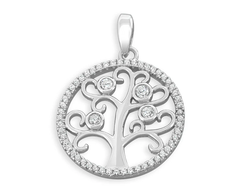 BAUM DES LEBENS, TREE OF LIFE, ANHÄNGER LEBENSBAUM DAMEN 925 SILBER