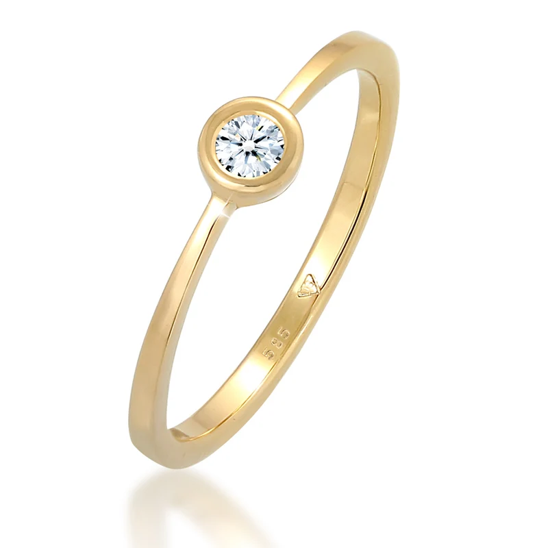 Verlobungsring | Diamant ( Weiß, 0,06 ct )