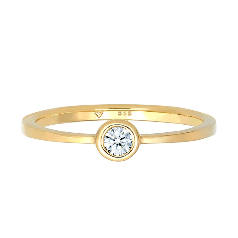 Verlobungsring | Diamant ( Weiß, 0,06 ct )