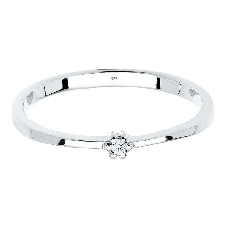 Verlobungsring | Diamant ( Weiß, 0,015 ct )