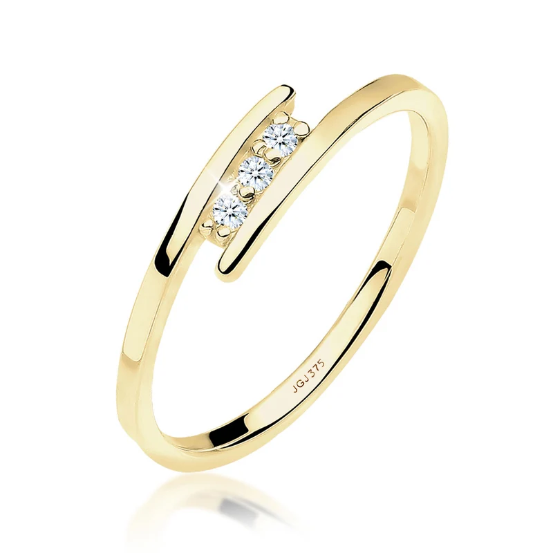 Solitär-Ring | Diamant ( Weiß, 0,045 ct )