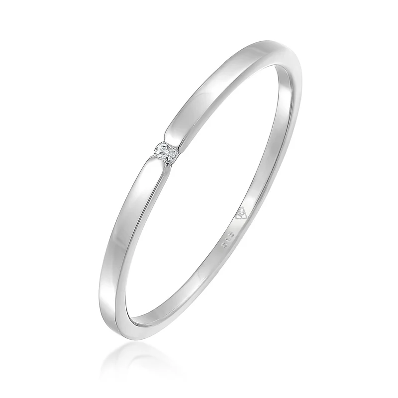 Solitär-Ring | Diamant ( Weiß, 0,015 ct )