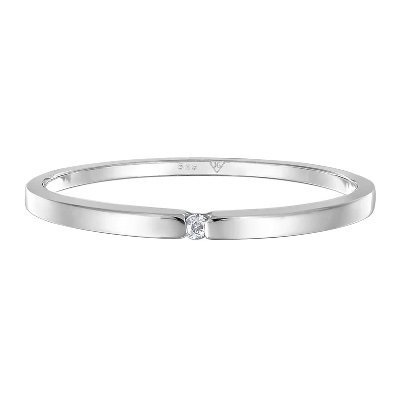 Solitär-Ring | Diamant ( Weiß, 0,015 ct )