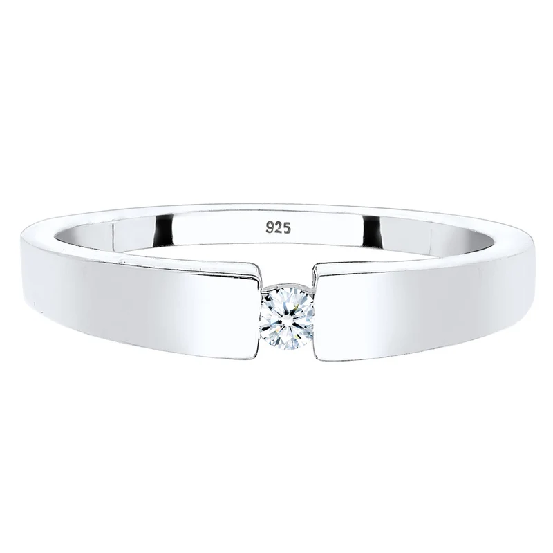 Solitär-Ring | Diamant (Weiß, 0.06 ct.)