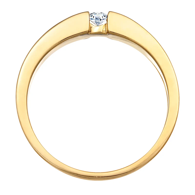 Solitär-Ring | Diamant (Weiß, 0.06 ct.)