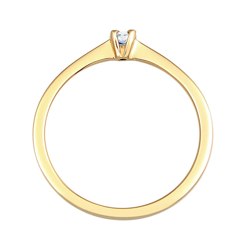 Solitär-Ring | Diamant ( Weiß, 0,11 ct )