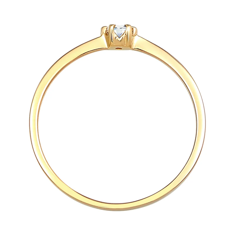 Solitär-Ring | Diamant ( Weiß, 0,11 ct )