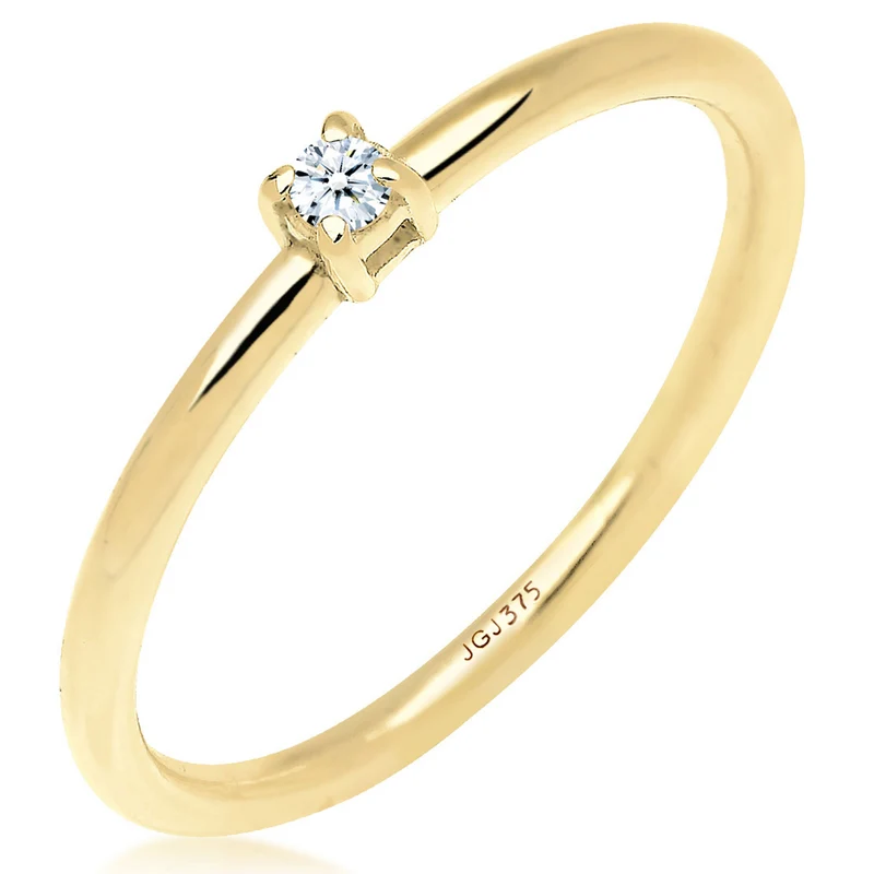 Verlobungsring | Diamant ( Weiß, 0,03 ct )