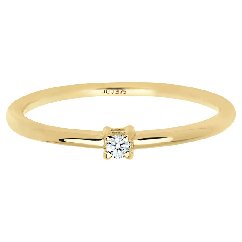 Verlobungsring | Diamant ( Weiß, 0,03 ct )