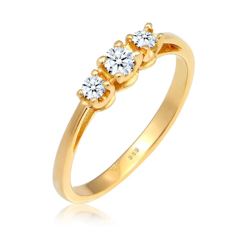 Verlobungsring | Diamant ( Weiß, 0,23 ct )