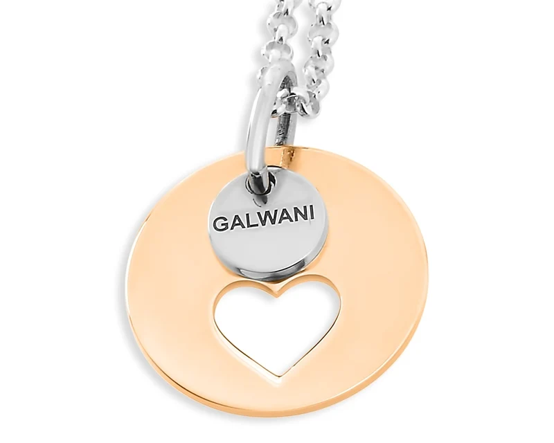 GALWANI LUCKY COIN, GLÜCKSANHÄNGER, DAMEN SCHMUCK, HERZ, GESCHENK ZUR TAUFE