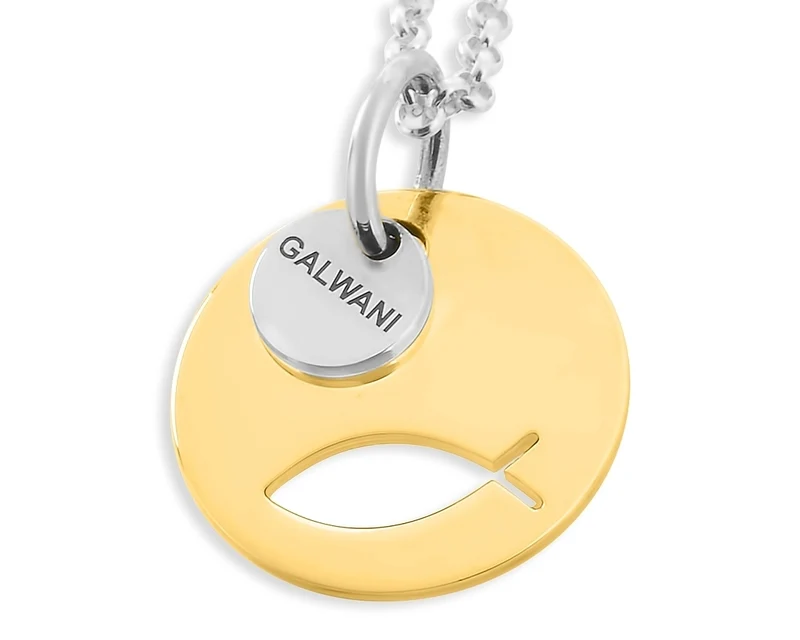 GALWANI LUCKY COIN, MÜNZE HALSKETTE, COIN KETTE, STYLISCHER SCHMUCK