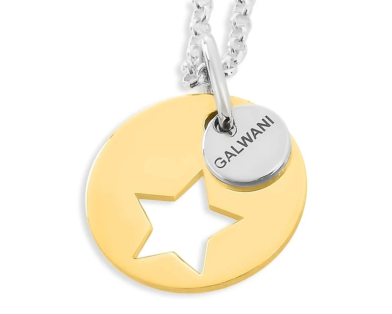 LUCKY COINS VON GALWANI, KETTE MIT GLÜCKSMÜNZE, ANHÄNGER STERN, TAUFE